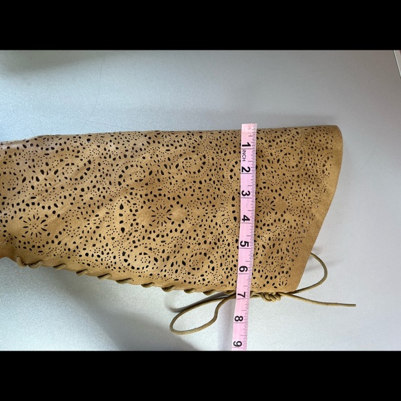 NWOT Over the knee lace up boots - Picture 14 of 14